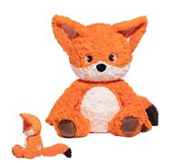 Iouyjiu Cute Fox Plush Pillow, 17.7 Inch Fox Stuffed Animal, Plush Fox Throw Pillow, Soft Plush Toy for Kids, Girls and Boys, Fox Plushie for Room Decoration, Christmas Birthday Gift