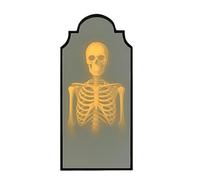 Iouyjiu Decorative Ghost Mirror, Spooky Indoor Halloween Prop, Haunted Wall Accent Creepy Design Horror-Themed Mirror Display for Porch, Garden, Dorm, Haunted House, Living Room, Balcony, Patio Use
