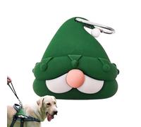 Iouyjiu Dog Poop Bags Holder - GNOME Shape Pet Accessory | Walking Adventures Lightweight Container with Easy Dispense, Compact Size for Camping Shopping Travel Daily Outdoor Activities