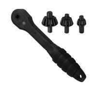 Iouyjiu Drill Chuck Key, Ratcheting Castle Nut Wrench, Power Tool Accessory, Double Head Design Easy Nut Replacement for Home Garage Use, 0.59x1.91x5.91 Inches