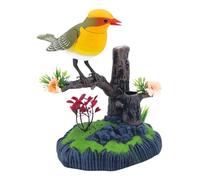 Iouyjiu Electronic Pet Bird, Cute Chirp Pen Holder, Decorative Movable Pet Bird Home Decor for Living Room, Kitchen, Bedroom, School, Easter, Kids and Adults, Festive Decoration, Offices, Desktop Disp