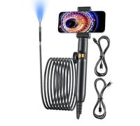 Iouyjiu Endoscope Camera, Industrial Inspection Snake Scope, Waterproof Flexible Probe, Built In LED Light High-Resolution Camera USB/Type-C for HVAC System, Electrical Equipment, Pipe, Duct, Engine