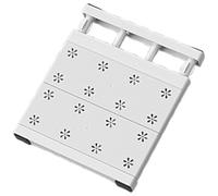 Iouyjiu Expandable Design Closet Shelf, Sturdy Closet Shelf Divider, Closet Tension Shelf Decorative Closets Inserte Shelving for Storage, Home Indoors, Closets, Clothes, White Color