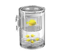 Iouyjiu Fish Breeder Box, Aquarium Isolation Hatchery, Suction Cup Incubator, Transparent Divider Design Easy Installation for Guppy, Betta, Shrimp Care, 4.57x3.15x3.15 Inches