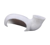 Iouyjiu Fish Tunnel, Aquarium Cave, Lightweight Fish Tank Decoration, Unique Hiding, Home Ornament for Tanks, Aquarium, Present, Travel,100g, White Color