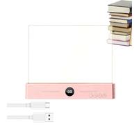 Iouyjiu Flat Book Light - Rechargeable LED Panel for Night Reading | ABS Housing with Touch Dimming Control, Ultra Thin Portable Reading Lamp Perfect for Bed Library Travel Dorm Study