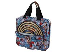 Iouyjiu Flower Pattern Design Embroidery Case, Sturdy Embroidery Box, Portable Craft Organizer Case, Square Carrying Case 32x8x30cm for Embroidery, Present, Home, Indoor, Multicolor