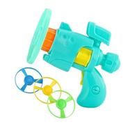 Iouyjiu Flying Disc Cat Toy - Interactive Kitten Toy Set for Exercise Training Fetch Games Indoor Outdoor | Lightweight s EVA Material with Launcher Disc Soft Grip Handle Easy Catch and Toss Fun