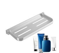 Iouyjiu Fold-Up Wall Shelf, Space-Saving Aluminum Storage Panel, Floating Shelf with a Slim Profile When Folded for Bathroom, RV, and Laundry Room Organization, 11.81x5.31x1.18 Inches