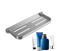 Iouyjiu Fold-Up Wall Shelf, Space-Saving Aluminum Storage Panel, Floating Shelf with a Slim Profile When Folded for Bathroom, RV, and Laundry Room Organization, 11.81x5.31x1.18 Inches