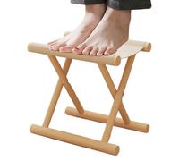 Iouyjiu Foldable Stool, Portable Chair, Lightweight Stable Seat, Space-Saving Compact Design, Anti-Slip Support, for Outdoor Bathroom Dorm Kitchen Bedroom, 1000g Solid Wood