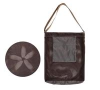 Iouyjiu Foraging Pouch - Lightweight Mesh Harvest Bag for Mushroom Picking Outdoor Use | Breathable Foldable Storage Sack, Adjustable Belt Accessory for Camping Hiking Riverbank Garden Harvesting