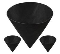 Iouyjiu Forro para macetas, forros de cesta en forma de cono, insertos de repuesto de fieltro, tapete de cultivo, accesorios de plantación impermeables para interiores, exteriores, exhibidores de