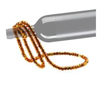 Iouyjiu Gemstone Necklace Shaped Wine Rack | Stand Pearl Necklace Wine Stand for Single Bottle | Creative Wine Holder for Bar & Home | Unique Red Wine Bottle Stand Decor