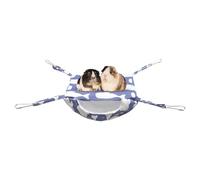 Iouyjiu Hammock Swing - Soft Adjustable Cage Bed Hamsters | Pet Sleeping Climbing Accessory for Home, Apartment, Dorm, Squirrels, Sugar Gliders, Chinchillas or Hedgehogs, 7.9x5.9x4.3in