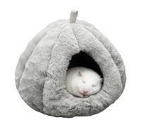 Iouyjiu Hamster Bed - Semi-Enclosed Winter Cotton Cave for Small Animals | Hangable Thick Plush Bed for Chinchilla Ferret Mice Birds Small Breeds Ideal for Home Bedroom Living Room Pet Comfort