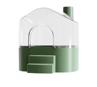 Iouyjiu Hamster Litter Box, Large Transparente Bath Sandbox with Smooth Rounded Edges, Small Animal Habitat for Cleaning, Playing, Hiding, Sleeping and Exploring