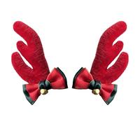 Iouyjiu Helmet Decoration - 2 Piece Reindeer Antler Charm for Helmets | Festive Antlers Horns Accessory for Skiing Cosplay Costume Women Kids Men Halloween Christmas Party Fun Outdoor Events