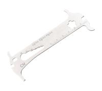 Iouyjiu Herramienta de comprobación de cadena de bicicleta, indicador de desgaste, regla de medición de precisión, detección de estiramiento de cadena, accesorio de mantenimiento de ciclismo para