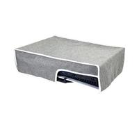 Iouyjiu Horizontal Dust Cover, Dustproof Storage Case, Waterproof Anti Scratch Dust Guard, Decorative Eva Dust Cover 39x26x9cm for Gaming Systems, Indoor, Game Consoles, Black, Gray Color [video game]