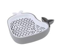 Iouyjiu Hydroponic Cat Grass Planter, Whale-Shaped Sprout Tray, diseño en capas para el crecimiento del soilless, Hollow Hydroponic Planter Box for Cats, Kittens, Pets, PP Material, 6,5 x 5,71 x 1,77