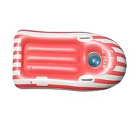 Iouyjiu Inflatable Surfboard, Body Board Swim Trainer, Lightweight Pool Floater, Blue Compact with Double Safety Handles for Kids Beach Dive Rescue Water Sport, 46.85x22.83 Inches
