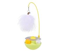 Iouyjiu Interactive Cat Feather Toys, Pet Toy with Exercise Balls, Teaser Bells Cat Toy, Interactive Kitten Toys with Safe and Non Toxic Materials for Indoor Cats and Kittens (1 Piece)