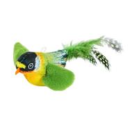 Iouyjiu Interactive Cat Toy, Simulated Chirping Bird Plush Toy for Cats, Flapping Bird Simulation Toy, Touch Activated Cat Enrichment Toy, Pet Supplies for Cats 5.12x1.77x2.36 Inches