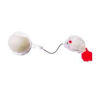 Iouyjiu Interactive Cat Toys Ball, Automatic Rolling Cat Ball, Interactive LED Light Cat Toys, Rechargeable Cat Ball with LED Light Attraction for Indoor Cats and Kittens (1 Piece)