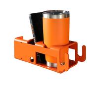 Iouyjiu Jobsite Storage Rack - Heavy-Duty Organizer with Utility Hooks | Garage Workshop Storage Shelf with Phone Slot for Construction Site Drinks Water Bottles Tools Accessories Equipment