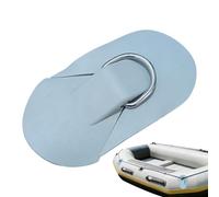 Iouyjiu Kayak D Ring - Tie Down Buckle for Inflatable Boat Fixing | PVC Patch with Metal D Loop, Adhesive Mount Anchors Point, Secure Gear Holder for Paddleboard Raft Canoe Surfboard Marine Camping
