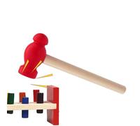 Iouyjiu Kids Hammer Toy, Simulation Mallet Tool, Pretend Play Set, Lightweight Safe Material Compact Travel Size for Boys Girls Home School Bedroom Playroom Travel Fun, 5.31 Inches