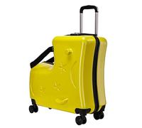 Iouyjiu Kids Ride- Luggage | 20in Trolley Case with 3-Digit Password Lock | Ride- Suitcase for Boys with Pedals, Handlebar, Seat Belts, and Silent Wheels | Ideal Travel Bag for Kids