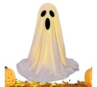 Iouyjiu Light Up Ghost, Scary Ghost with String Light, Tabletop Ornament Halloween Decorations for Indoor Outdoor Yard Mantel Wall Porch Door Home Window Desk, 5,12 x 14,57 pulgadas