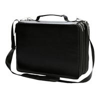 Iouyjiu Marker Organizer Case, Large Pencil Case, Art Supply Organizer, Craft Box Organizer with Portable and Compact Design for Markers, Gel Pens, School Supplies, and Makeup Brushes, Negro,