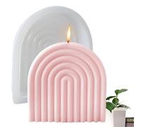 Iouyjiu Molde de arcoíris | Moldes de jabón de puente de arcoíris de línea geométrica única,Moldes de epoxi de yeso DIY para decoración del hogar, artesanías