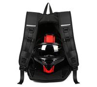 Iouyjiu Motorcycle Helmet Backpack, Waterproof Riding Bag, Large Capacity Travel Pack, Multi-Use, Commuting Outdoor Sports, for Daily Rides or Long Trips, 50x30x27cm Black
