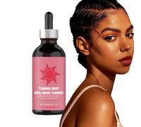 Iouyjiu Natural Tanning Drops, Skin Tanner, Quick Absortion Moisturizer, Intensifies Tan Suitable for Face and Body, Indoor and Outdoor Use, L60 ml 1 pieza
