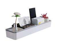 Iouyjiu Over The Toilet Storage, Wall-Mounted Bathroom Rack, No-Drill Adhesive Organizer, Space-Saving Design, Easy Installation, Bathroom, Shower, and Countertops Use, Gray