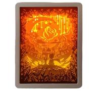 Iouyjiu Papercut Luz nocturna, luz de sombra decorativa, lámpara de corte de papel, caja de luz de sombra con marco LED, diseño de papel decorativo de 6.3 x 8.27 x 1.97 pulgadas para dormitorios (1