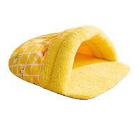 Iouyjiu Pet Sleeping Cave, Kitten Cave Cushion, Soft Sleep House, Semi-Closed Pet Bed, Cave Cat Bed, Cozy Slipper-Shaped Bed for Small Pets, Cats, and Small Dogs