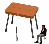 Iouyjiu plegable Chair, portátil Stool, aluminio Bench, ligero diseño compacto, resistente a los golpes, viaje pesquero playa Hiking Use, 29 x 20 x 25 cm negro ejército verde oscuro café
