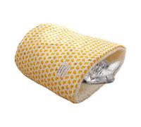 Iouyjiu Plush Cat Sleeping Nest, Bolsa de Dormir con Aislamiento para Mascotas, Gato para Dormir, Bolsa de Barril en Forma de Gato para Interior, al Aire Libre, al Aire Libre Kitten Deep
