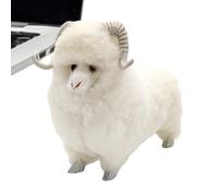 Iouyjiu Plush Sheep - Realistic Lamb Toy Decoration for Home Display | Soft Stuffed Animal Doll with Detailed Features, Accent for Dormitory Living Room Office Windowsill Indoor Bedroom Decor