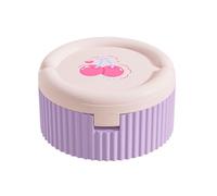 Iouyjiu Portable Pill Case, Medicine Organizer, Travel Container Box, Built-in plegable Water Cup, Compact Pocket Storage, Purse Thing, Daily & Travel Use, 3.35x3.35x1.77in