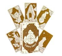 Iouyjiu Puppy Tarot Cards, Dog Oracle Deck, Fate Divination Cards, Tarot Cards For Parties, Family Tarot Game, English Dog Tarot, Adorable Tarot Deck, Fortune-telling Oracle Set