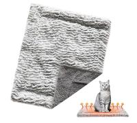 Iouyjiu Self Warming Cat Mat, Double-Sided Heated Pet Pad, Thermal Plush Blanket, Non-Slip Insulated Fleece, Perfect for Winter Use on Couch, Bedside, Cage, Carrier, Home, Outdoor, 60x50x5cm Gray