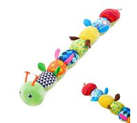 Iouyjiu Sensory Plush Caterpillar Toy - Soft Teething Doll Travel Nursery Crib Bedroom Stroller | Fabric Material with Gentle Texture Design, Soothing Play Companion for s and Early Interaction