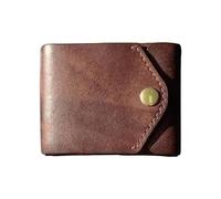 Iouyjiu Sleek Simple Design Minimalist Wallet, Compact PU Leather Wallet, Thin Card Holder Wallet, Decorative Sturdy Portable Wallets for Men, Indoor, Outdoor, Travel, Brown Color, marrón,