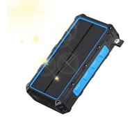 Iouyjiu Solar Powerbank, mano Crank Battery Backup, LED Flashlight with SOS Alarm and Brass, Waterproof Emergencies Charger for Outdoor Camping, Hiking, Travel Use Women Men 6.54x3.35x1.38in